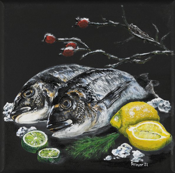 "Februar" Acryl auf Leinwand, 20x20cm